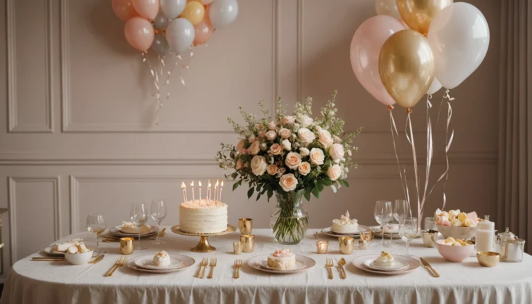 deco anniversaire chic